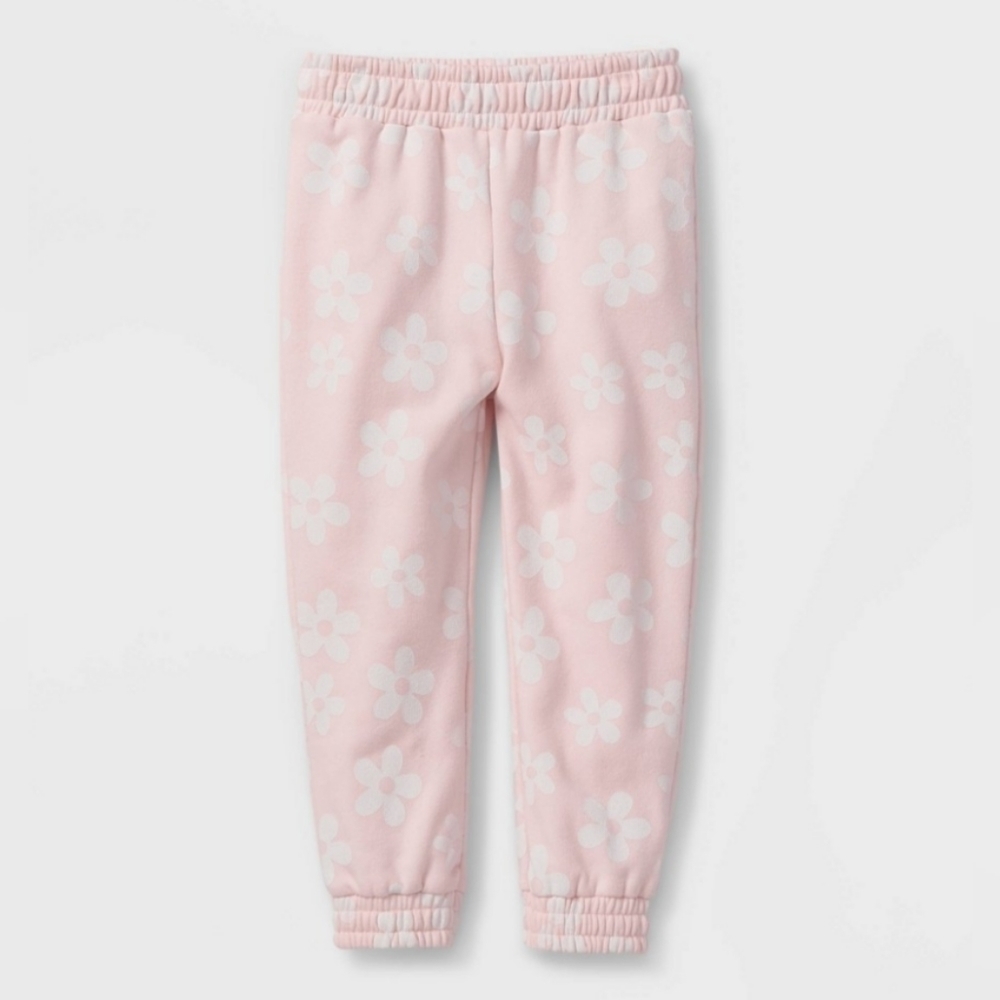 Grayson Mini Pink Daisy Joggers Girls Size 5T NWOT